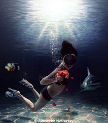 This is a creative photo taken in a pool. I hope you like... by Alexander Matowsky 